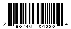 UPC barcode number 780746042204