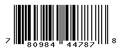 UPC barcode number 780984447878