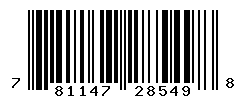 UPC barcode number 781147285498