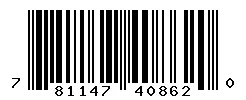 UPC barcode 781147408620