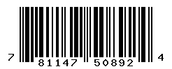 UPC barcode number 781147508924