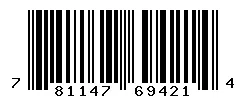UPC barcode 781147694214