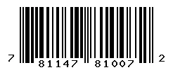 UPC barcode 781147810072