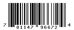 UPC barcode 781147966724
