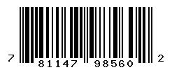UPC barcode 781147985602
