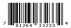 UPC barcode number 781264332334