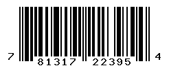 UPC barcode number 781317223954