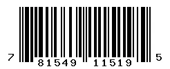 UPC barcode 781549115195