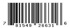 UPC barcode number 781549266316