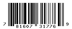 UPC barcode number 781607317769