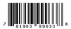 UPC barcode number 781903990338