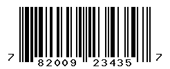 UPC barcode number 782009234357