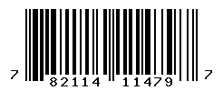 UPC barcode number 782114114797