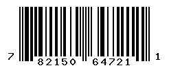UPC barcode 782150647211