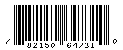 UPC barcode 782150647310