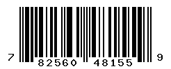 UPC barcode number 782560481559