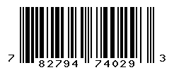 UPC barcode number 782794740293