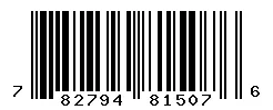 UPC barcode 782794815076