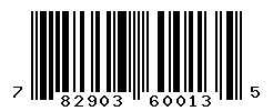 UPC barcode number 782903600135