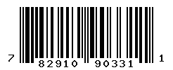 UPC barcode number 782910903311