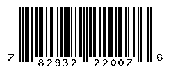 UPC barcode number 782932220076