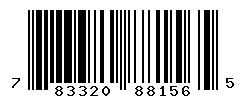 UPC barcode number 783320881565
