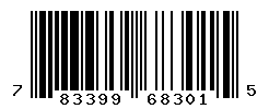 UPC barcode number 783399683015