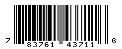 UPC barcode number 783761437116