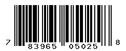 UPC barcode 783965050258