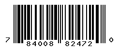 UPC barcode number 784008824720