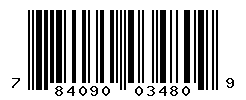 UPC barcode number 784090034809