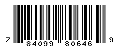 UPC barcode number 784099806469