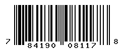 UPC barcode number 784190081178