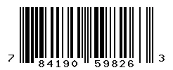 784190598263 barcode