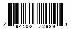 UPC barcode number 784190726291