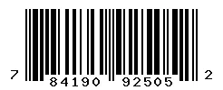UPC barcode 784190925052