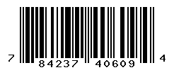 UPC barcode number 784237406094