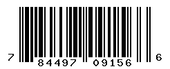 UPC barcode number 784497091566