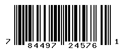 UPC barcode number 784497245761