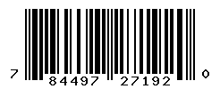UPC barcode number 784497271920