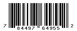UPC barcode number 784497649552