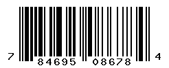 UPC barcode number 784695086784