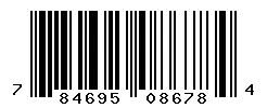 UPC 784695086784 barcode image