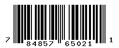 UPC barcode 784857650211