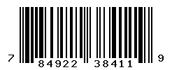 UPC barcode number 784922384119