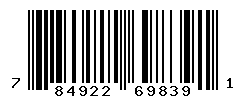 UPC barcode number 784922698391