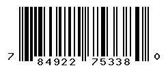 UPC barcode 784922753380