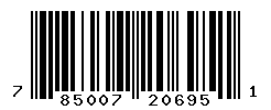 UPC barcode number 785007206951