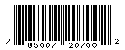 upc 785007207002 barcode image