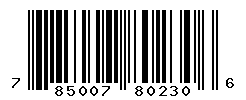 UPC barcode number 785007802306